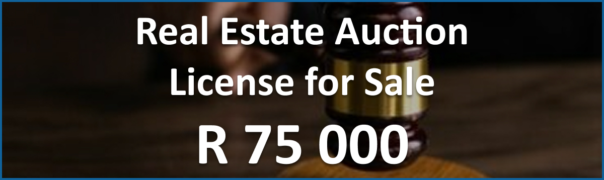 real estate auction license for sale